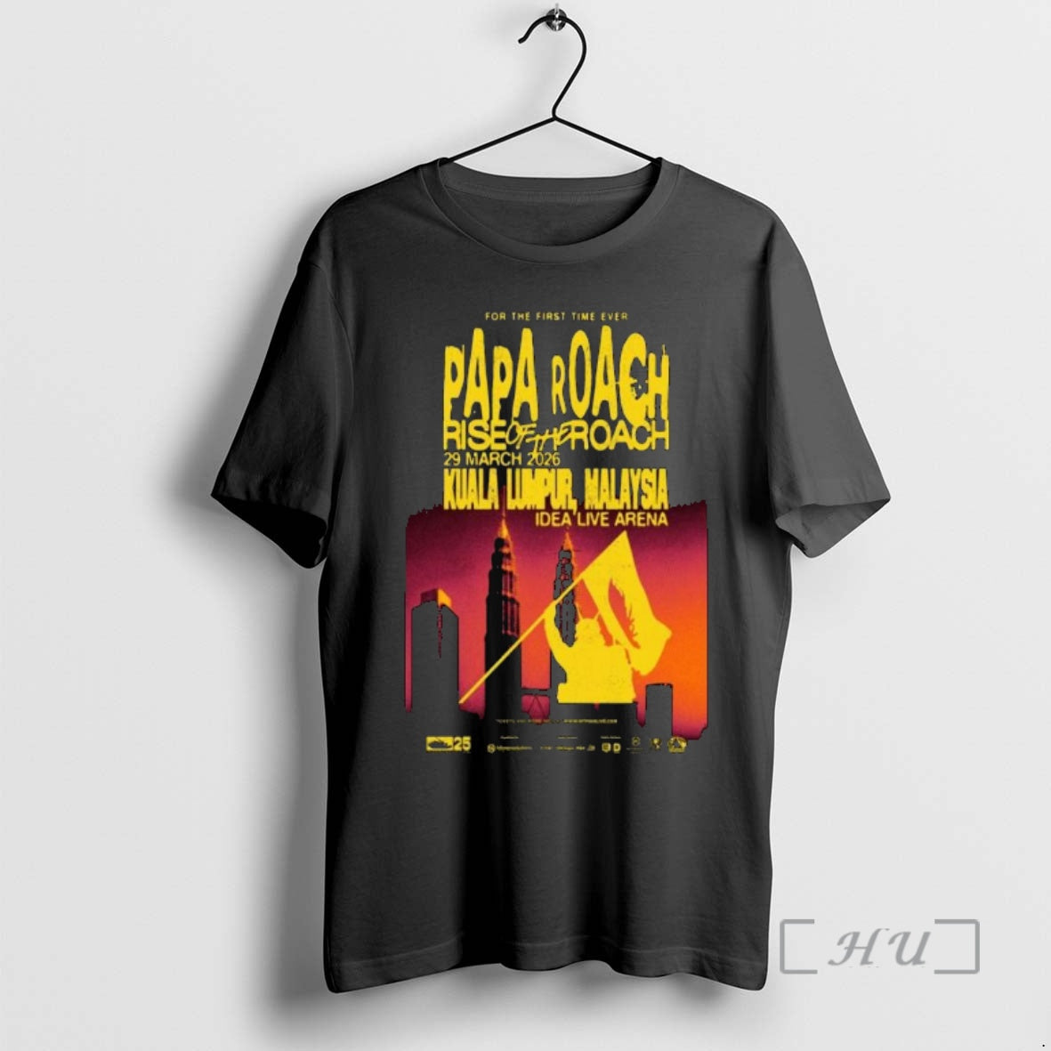 New Papa Roach Kuala Lumpur Malaysia March 29 2026 Concert T-Shirts, Hoodie, Sweatshirt | CoreVibeTees.com
