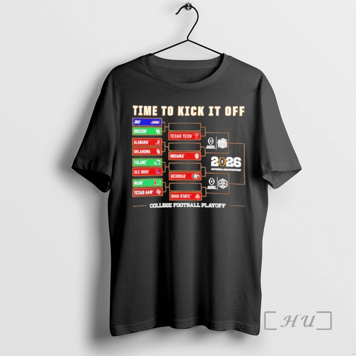New Time To Kick It Off 2025 26 Cfp Bracket T-Shirts, Hoodie, Sweatshirt | CoreVibeTees.com