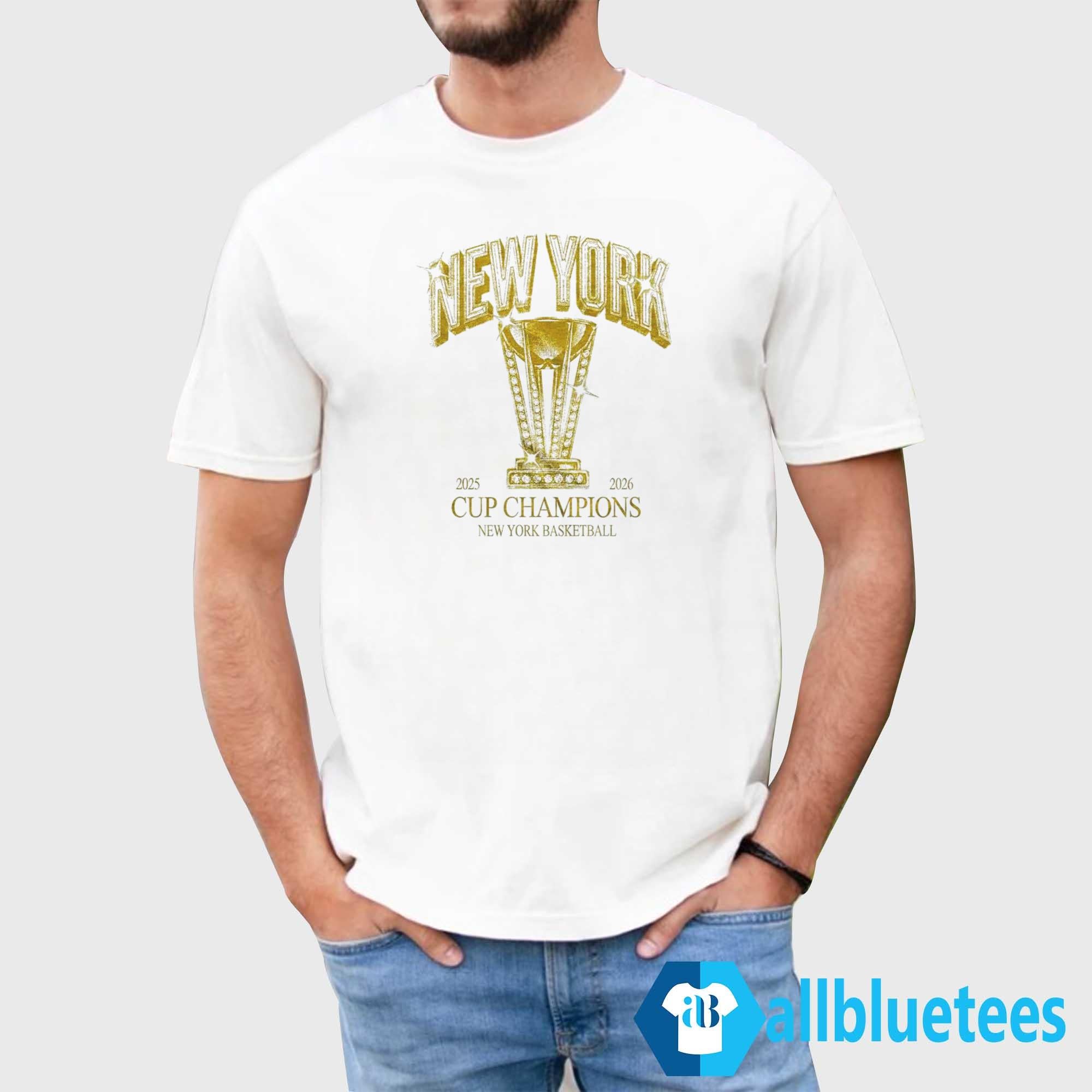 New York Basketball Cup Champions 2025 2026 Shirt