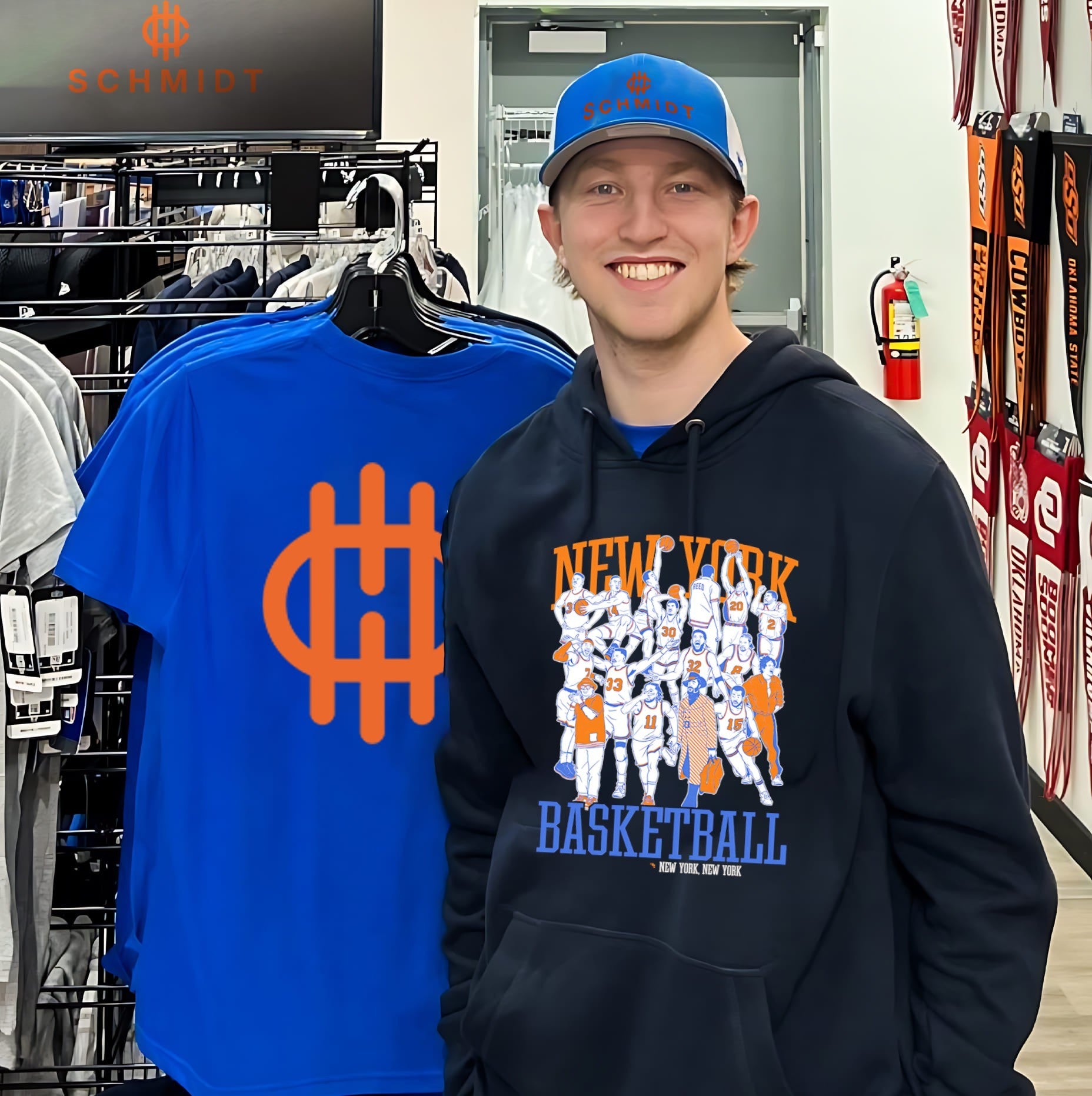 New York Basketball all team caricature New York shirt