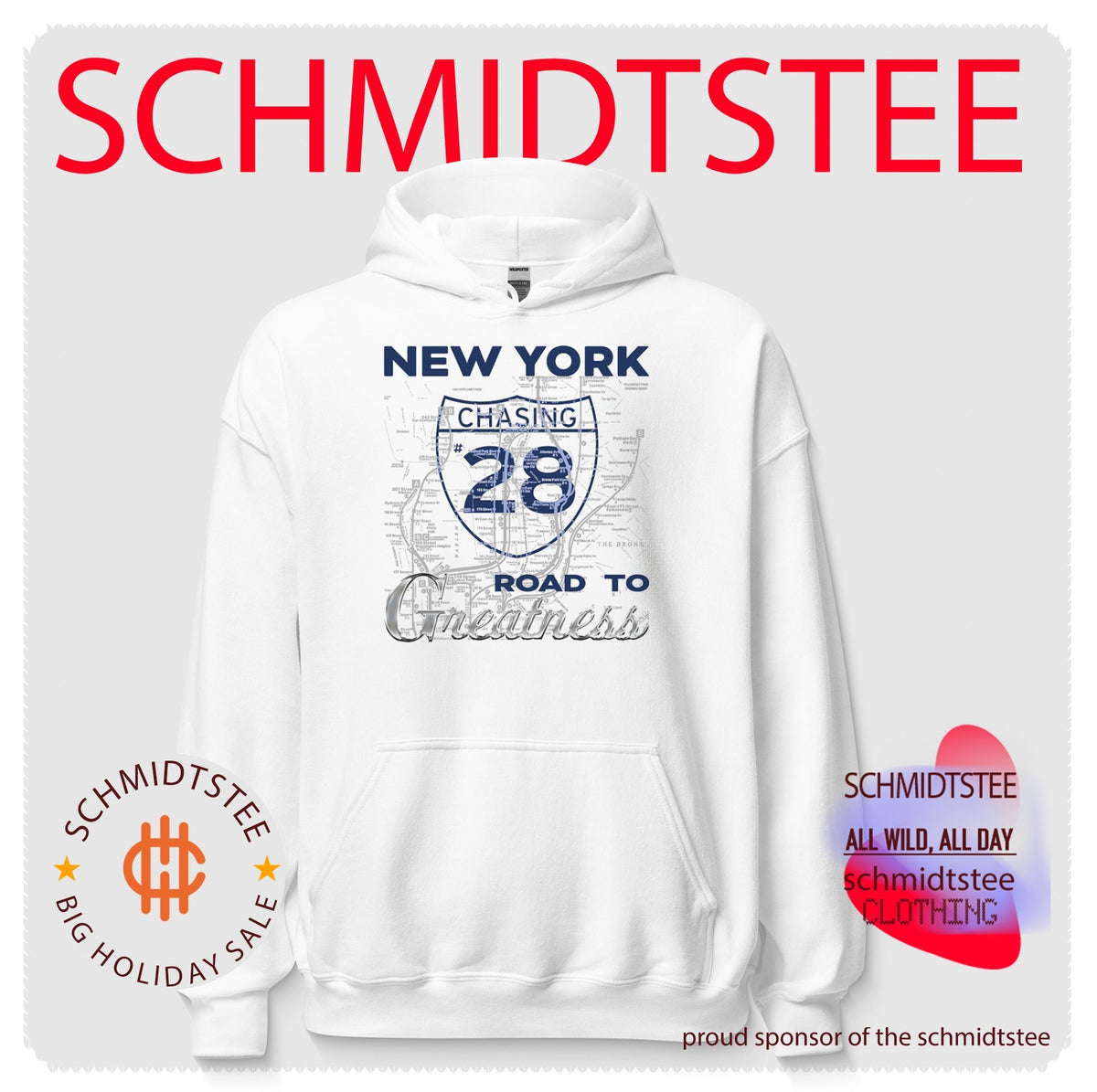 New York Chasing 28 Road to Greatness map baseball shirt