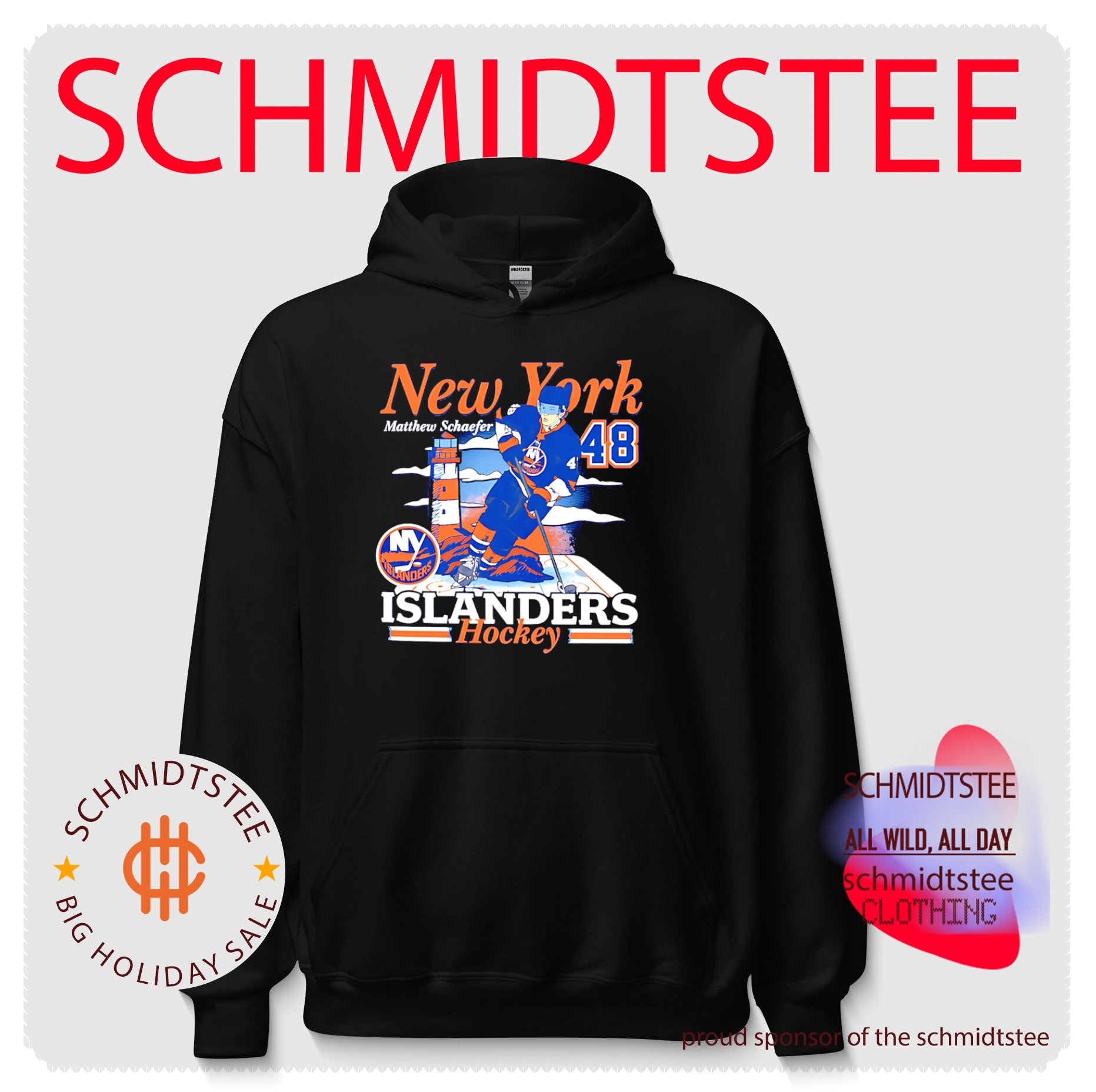New York Islanders Matthew Schaefer City Name & Number shirt