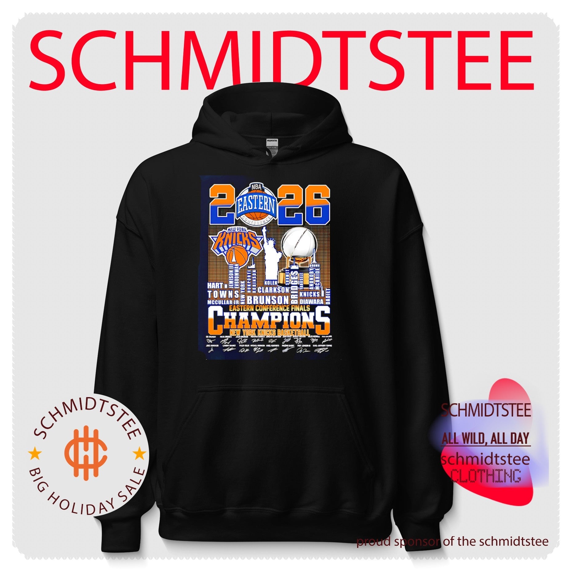 New York Knicks 2026 NBA Eastern Conference Champions skyline shirt