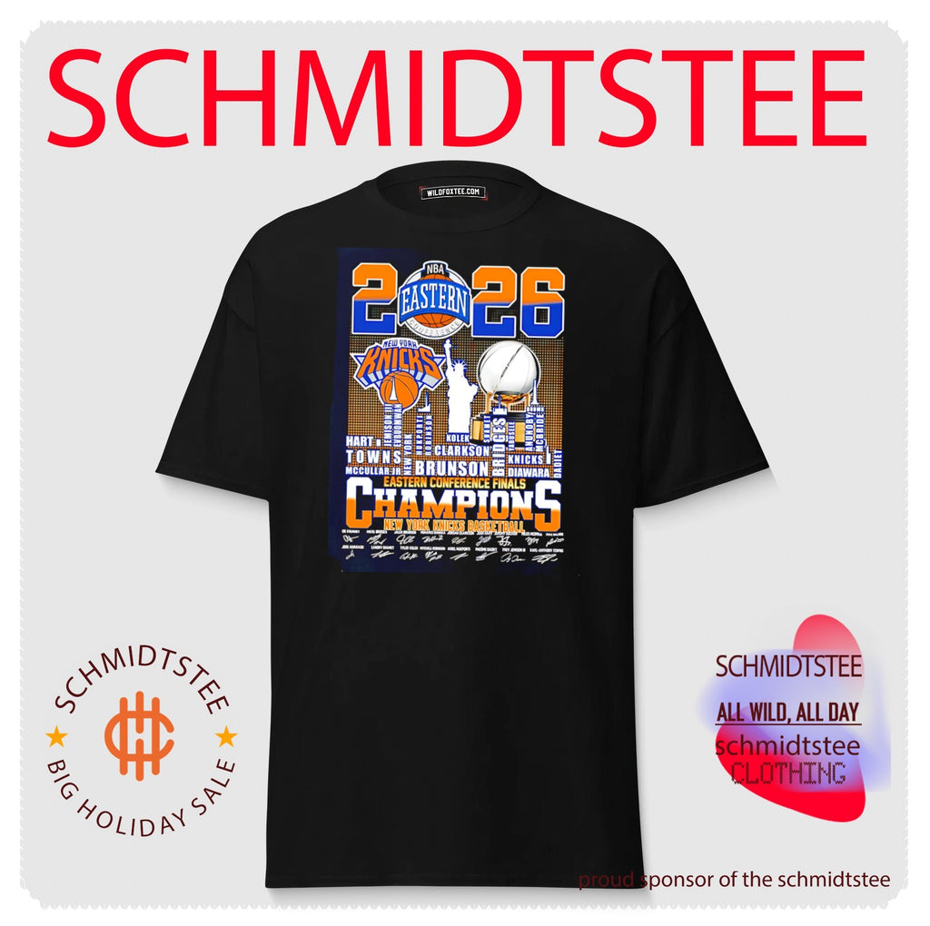 New York Knicks 2026 NBA Eastern Conference Champions skyline shirt