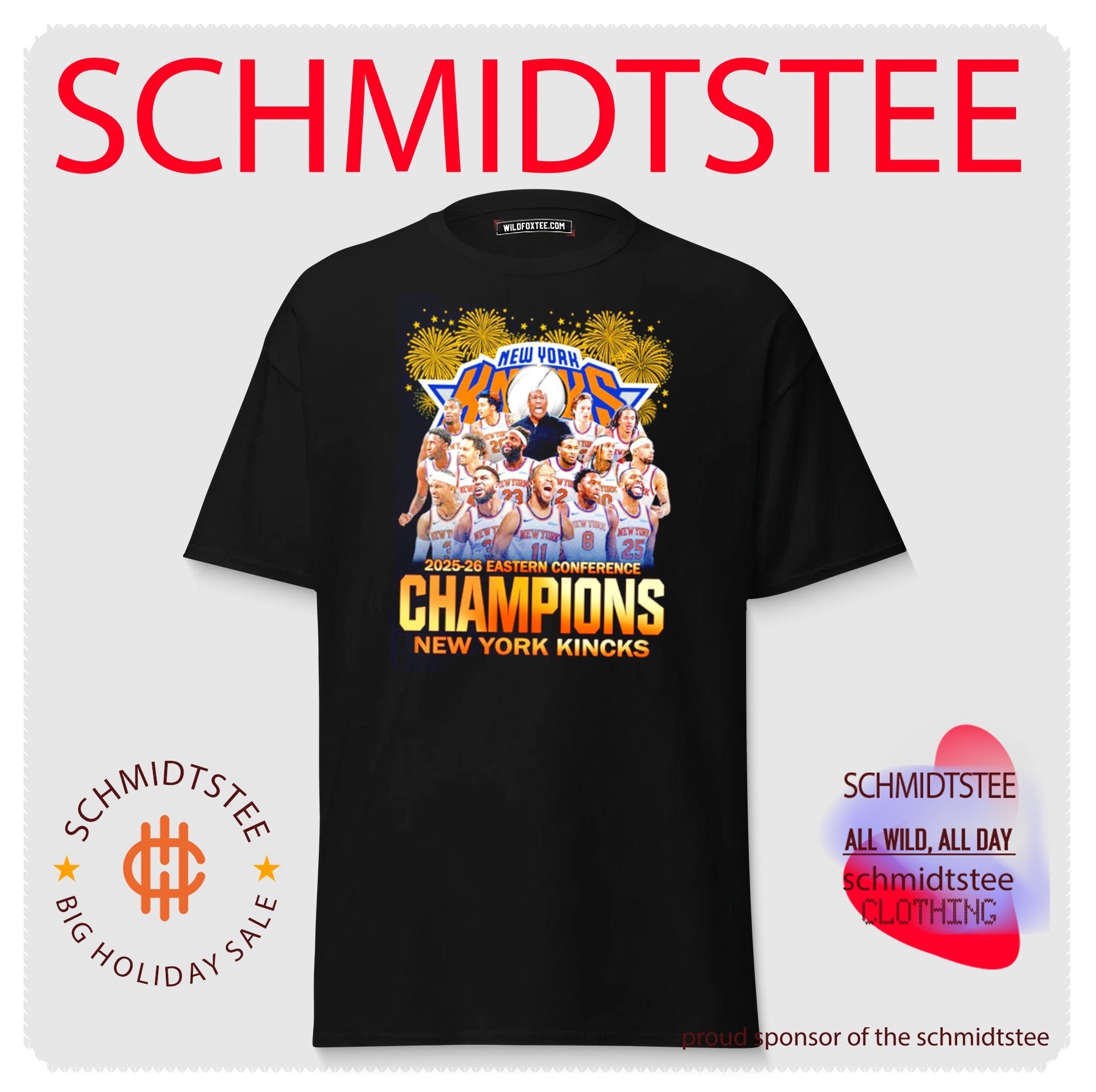 New York Knicks Basketball Eastern Conference Champions 2026 Finals all team shirt
