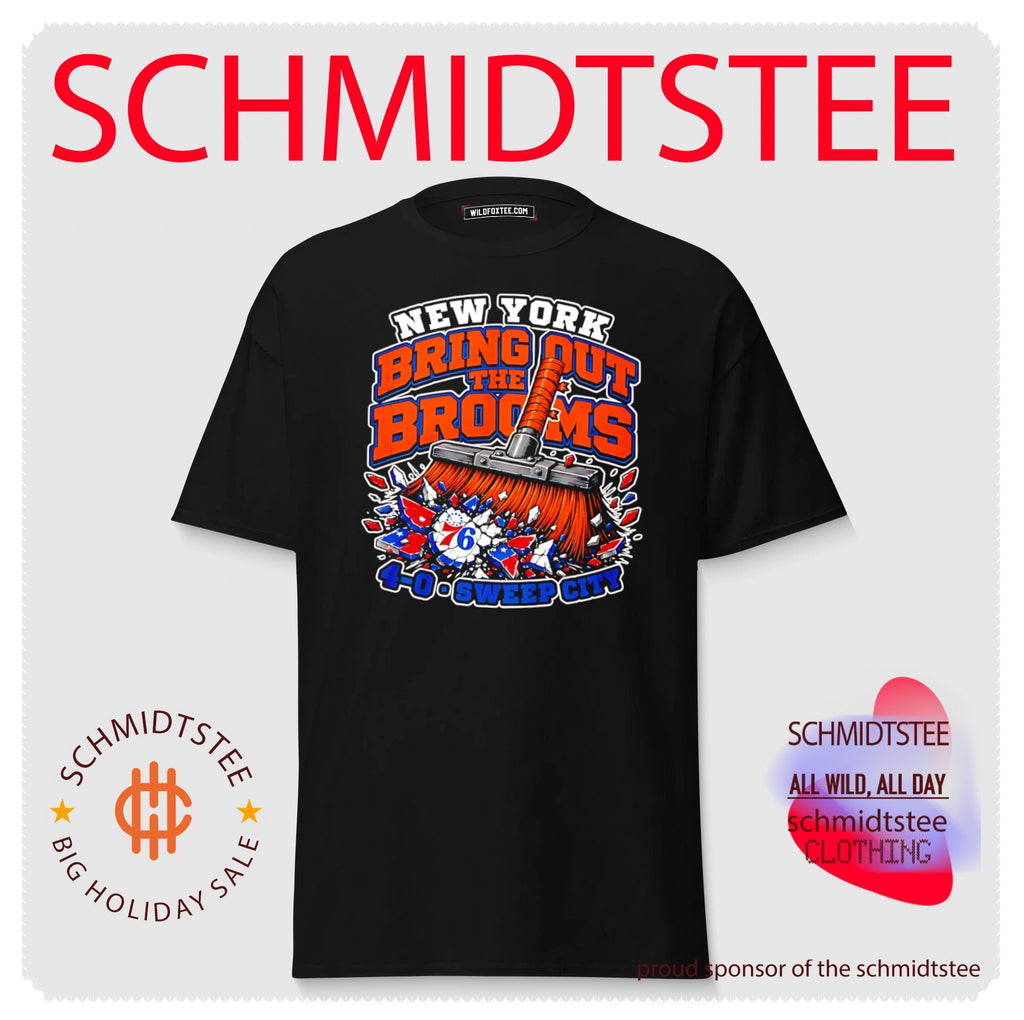 New York Knicks bring out the brooms sweep city graphic shirt