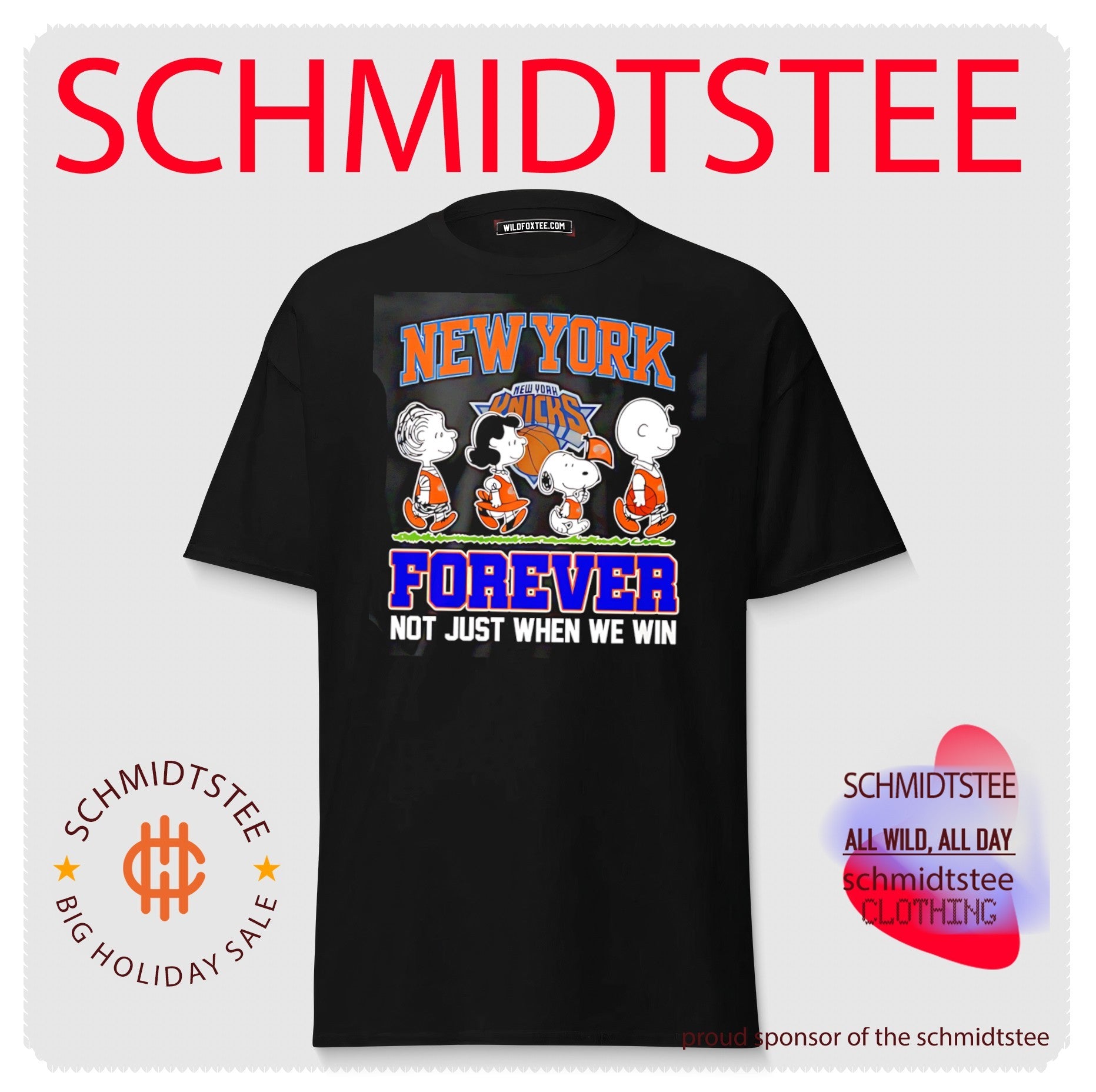 New York Knicks forever not just when we win featuring Snoopy dog walking shirt