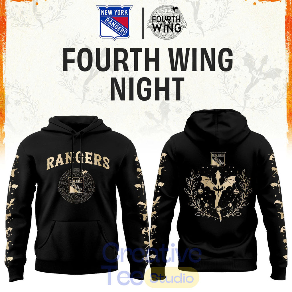 New York Rangers Fourth Wings Night Limited Edition Hoodie