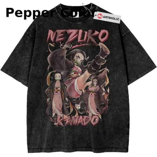 Nezuko Kamado Shirt, Demon Slayer Shirt, Anime Shirt, Vintage Tee Sweatshirt, Hoodie, Comfort Colors