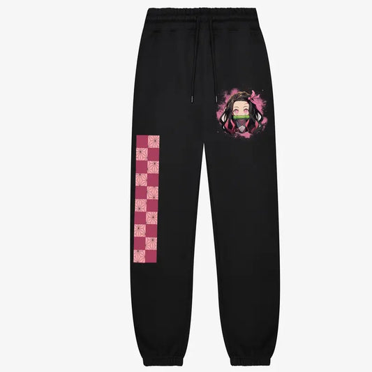 Nezuko Kamado Sweatpants, Nezuko Sun Breathing Sweatpants, Kimetsu No Yaiba Merch, Demon Slayer Outfit, Anime lover gift, Christmas Gifts