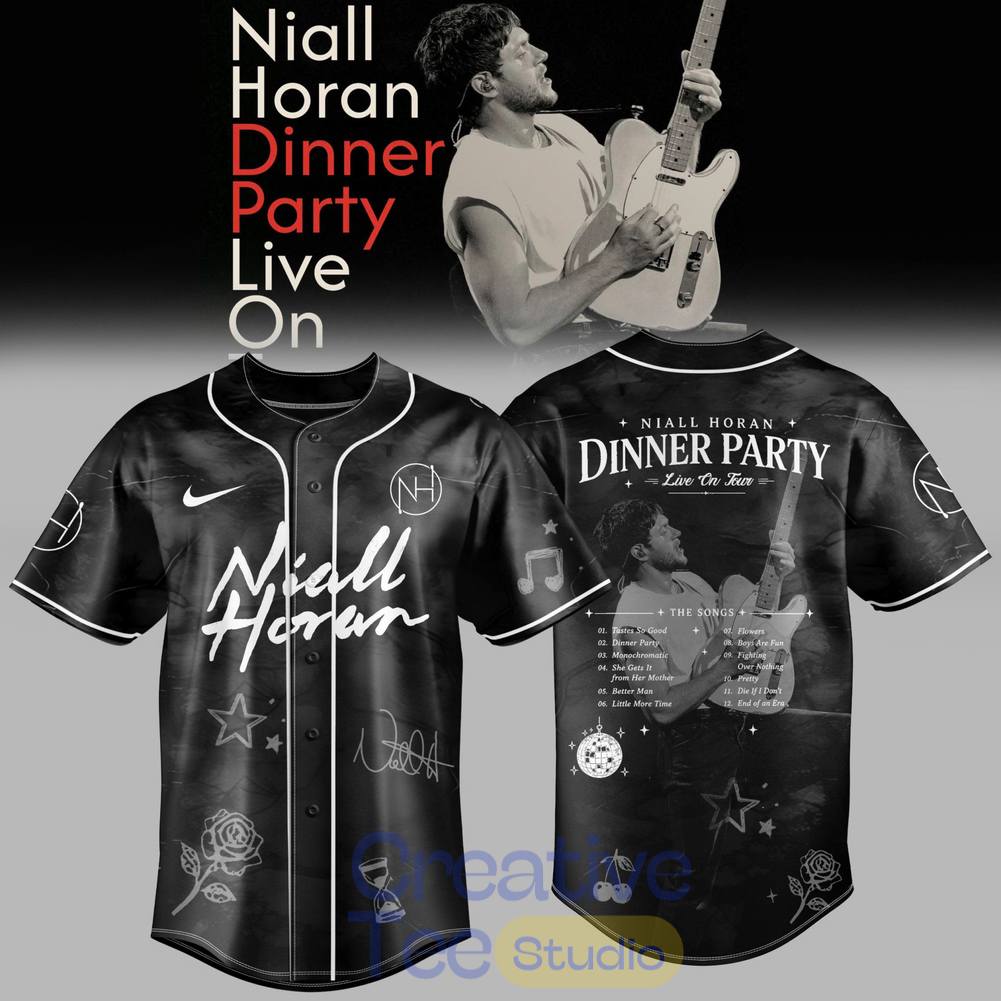 Niall Horan Dinner Party Live On Tour Baseball Jersey