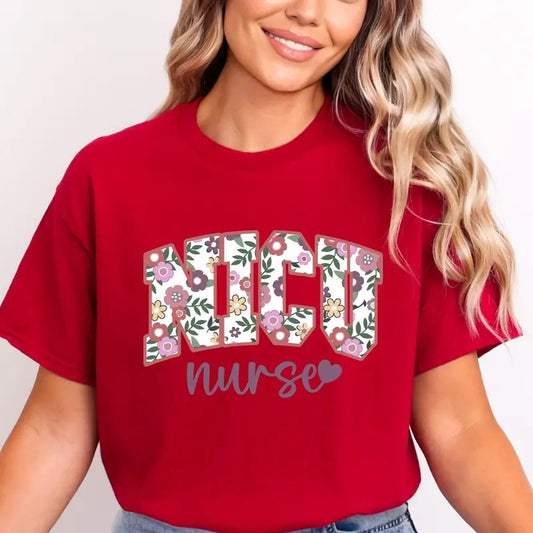 Nicu Nurse Shirt, Floral Nicu Shirt, Best Nurse Gift, Nicu Nurse Life Shirt, Trend Shirt, Trendy Nurse, Unisex Shirt, Gift For Her, Womenswear Casual