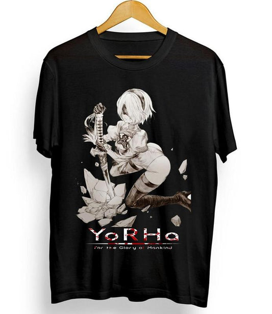 Nier Automata T-Shirt - Yorha 2b   Cyber Punk Anime Sweatshirt, Hoodie, Comfort Colors