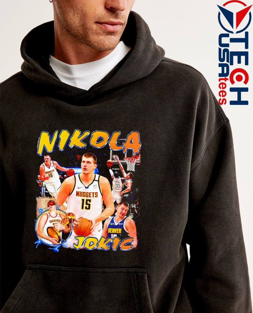 Nikola Jokic Denver Nuggets Basketball player #15 graphic shirt