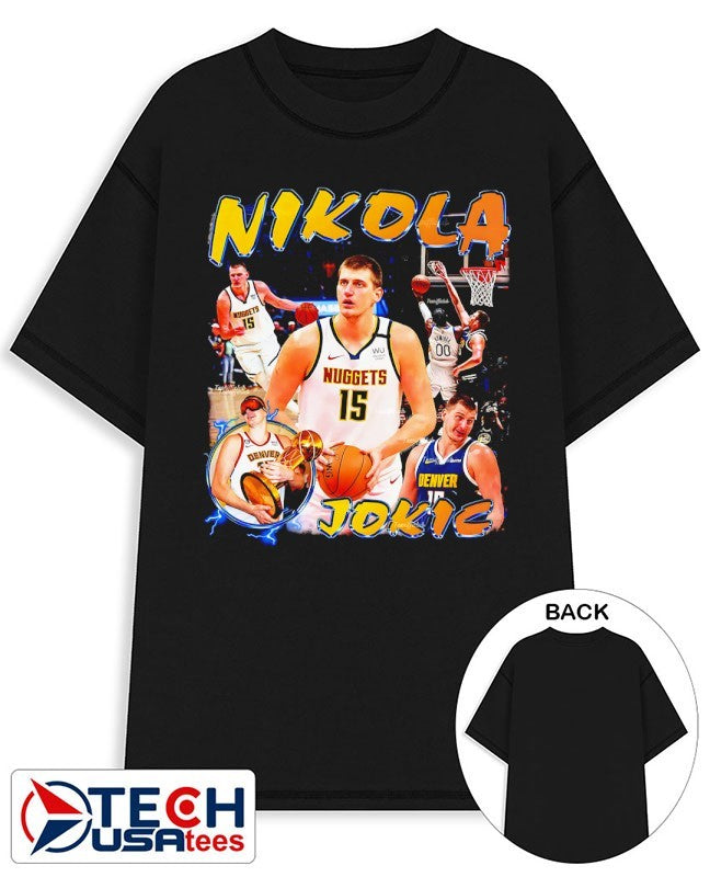 Nikola Jokic Denver Nuggets Basketball player #15 graphic shirt