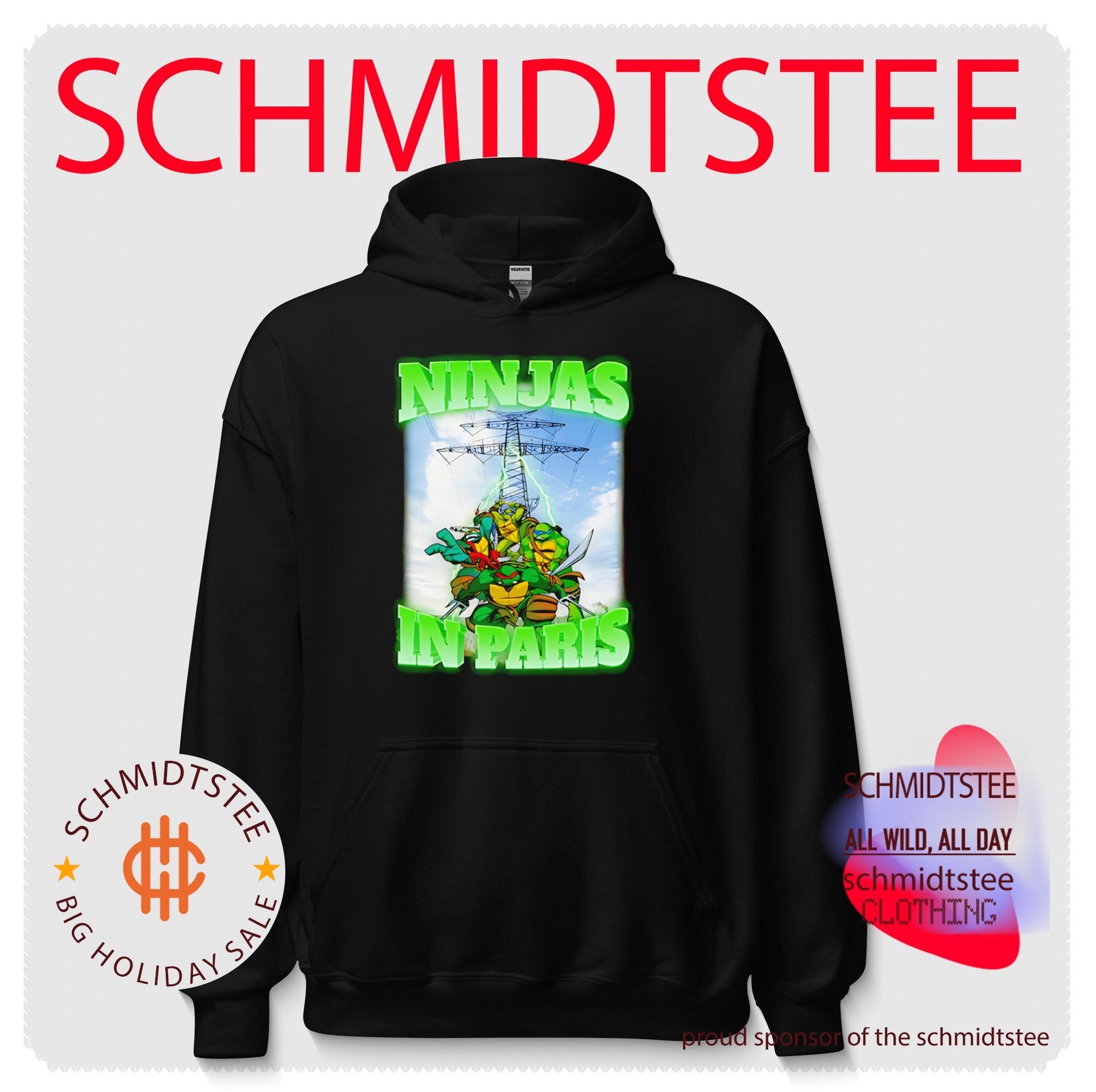 Ninjas in Paris featuring Teenage Mutant Ninja Turtles photo frame shirt