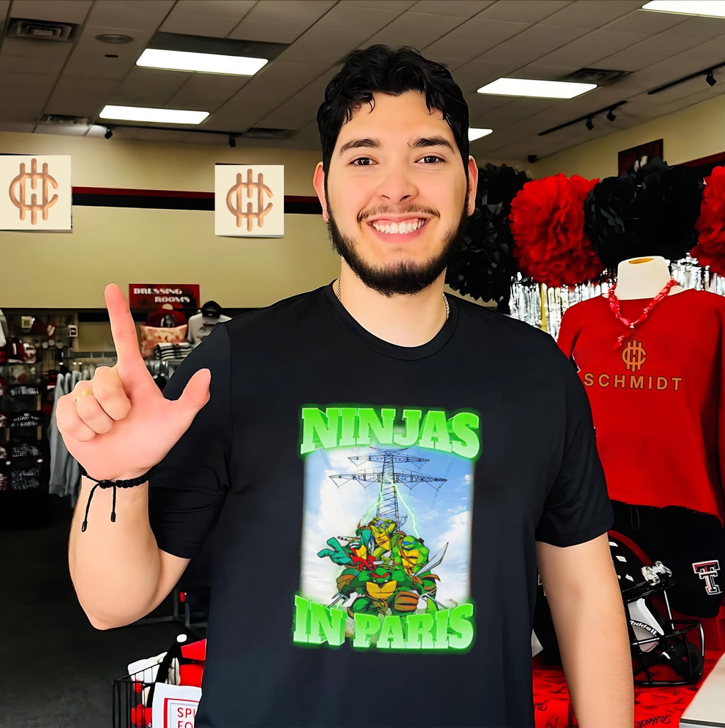 Ninjas in Paris featuring Teenage Mutant Ninja Turtles photo frame shirt