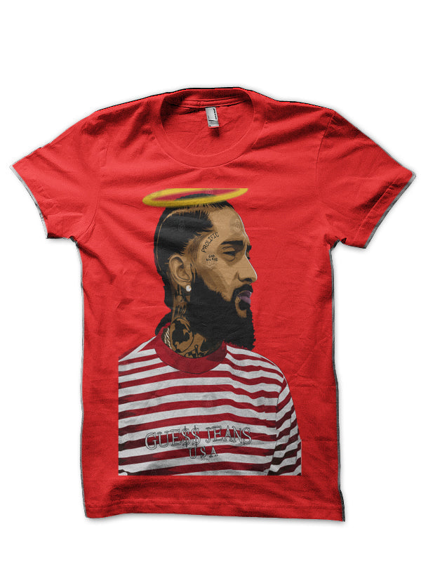 Nipsey Hussle Red T-Shirt Style001 Hoodie, Sweatshirt | CoreVibeTees.com