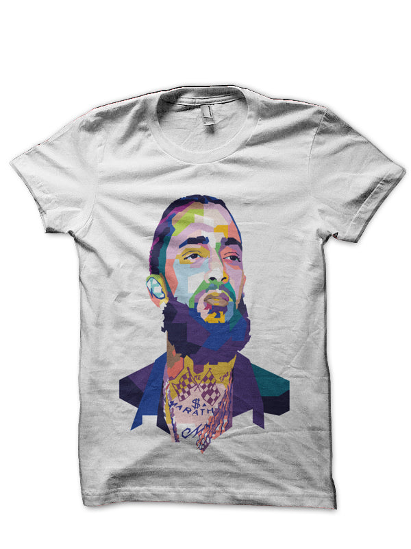 Nipsey Hussle White T-Shirt Hoodie, Sweatshirt | CoreVibeTees.com