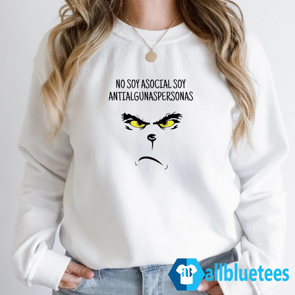 No Soy Asocial Soy Antialgunaspersonas Shirt