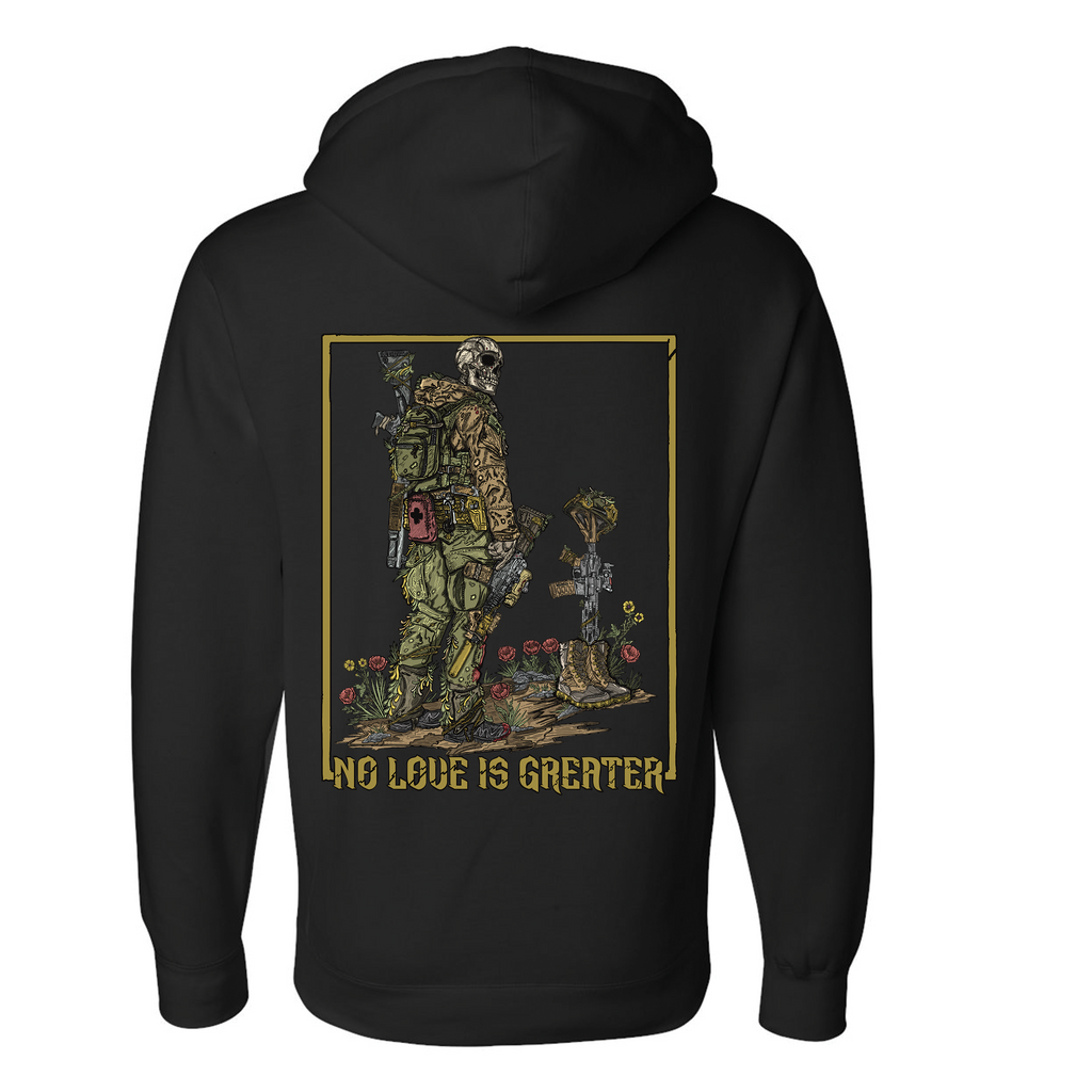 No Love is Greater Hoodie T-Shirts, Sweatshirt | CoreVibeTees.com (Image 2)