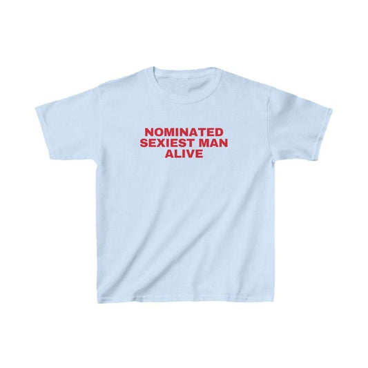 Nominated Sexiest Man Baby Tee Funny Shirt Custom 90s Shirt Gifts For Her Coquette Baby Tee Music Concert Shirtstyle{n002}2