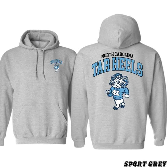 North Carolina Tar Heels Hoodie, UNC Mascot Design Shirt, Trendy Hoodie for Men and Women Menswear Shirt, Graphic Shirt for Men, for Women