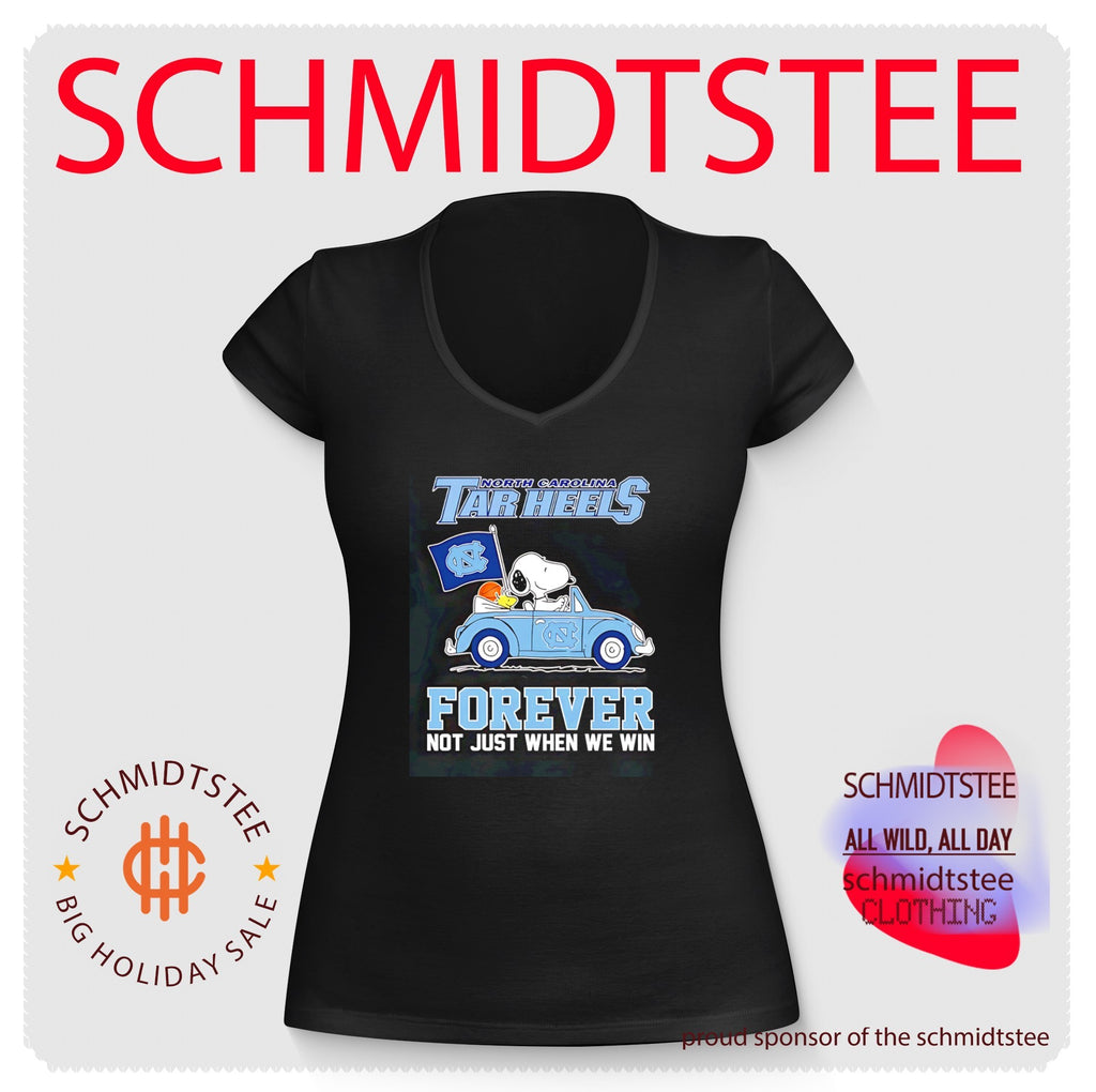 North Carolina Tar Heels forever not just when we win graphic shirt