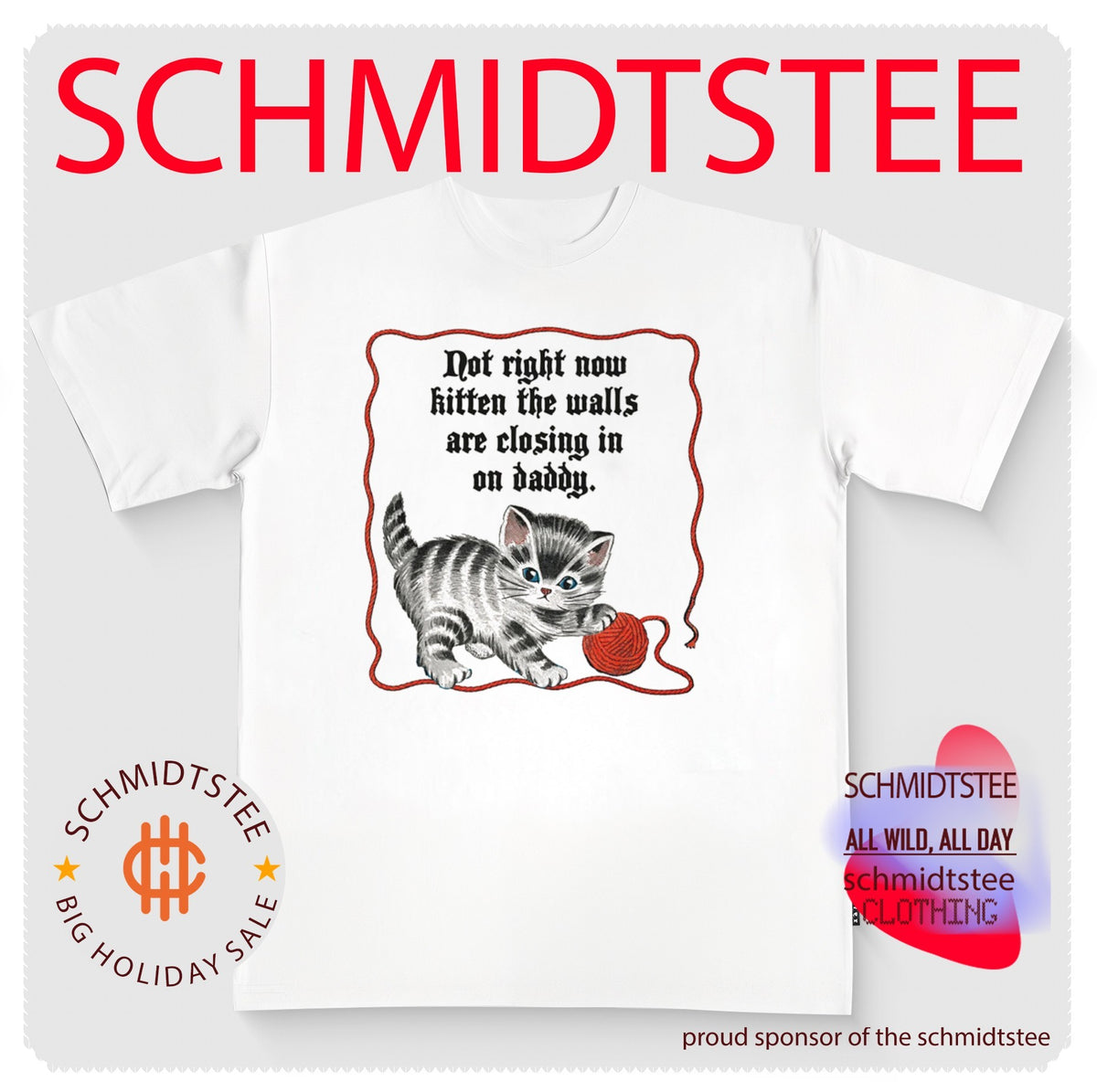 Not Right Now Kitten The Walls Are Closing In On Daddy Cat shirt