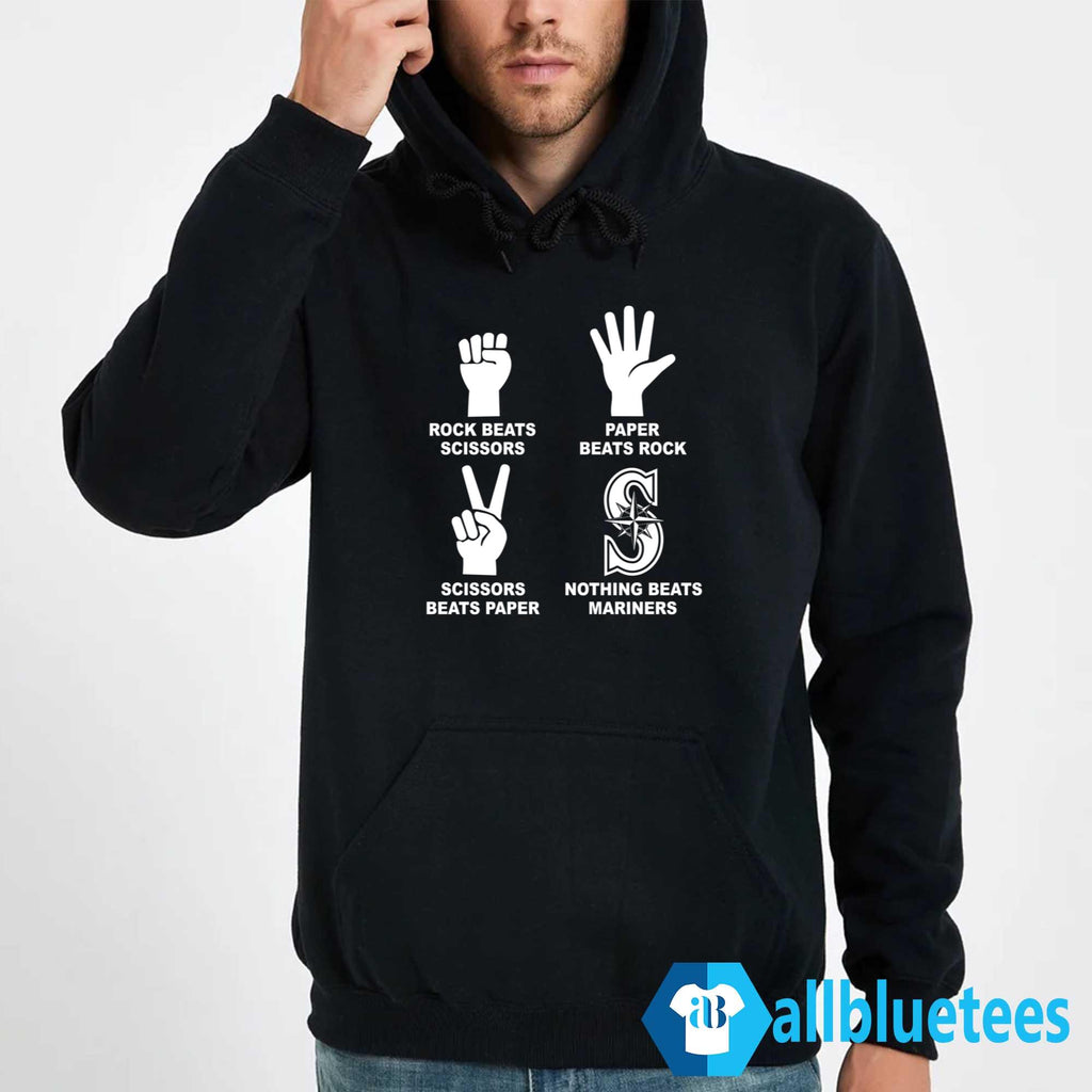 Paper Beats Rock Nothing Beats Mariners Shirt