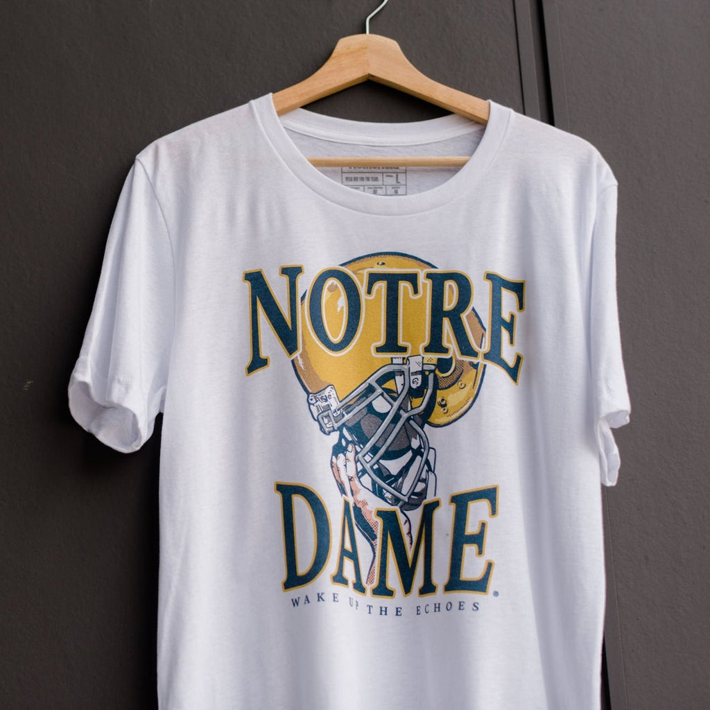 White Notre Dame Football Helmet Victory Tee Style001 Hoodie, Sweatshirt | CoreVibeTees.com (Image 2)