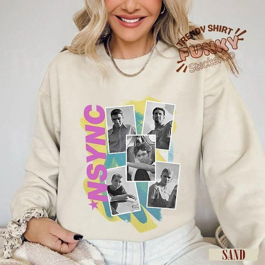 Nsync Reunion Era Crewneck, 90s Boy Band Music Merch