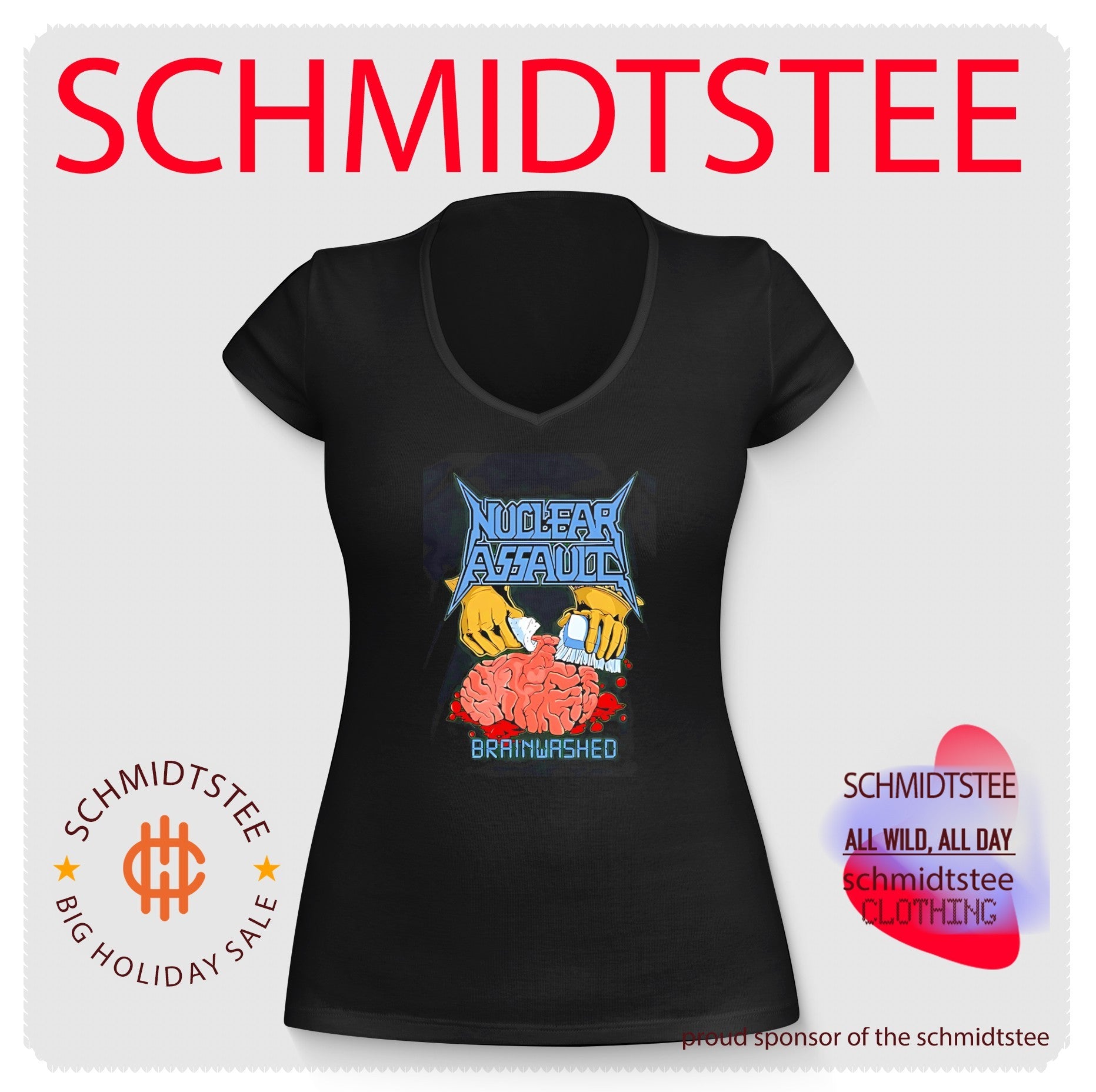 Nuclear assault brainwashed illustration shirt