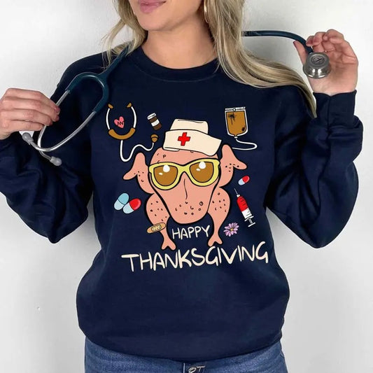 Nurse Thanksgiving Shirt, Thankful Nurse Tee, Thanksgiving Tee For Nurses, Nurses Cute Fall Shirt, Nurse Shirt, Xmas Gift For Nurse, Unisex Shirt, Gift For Her