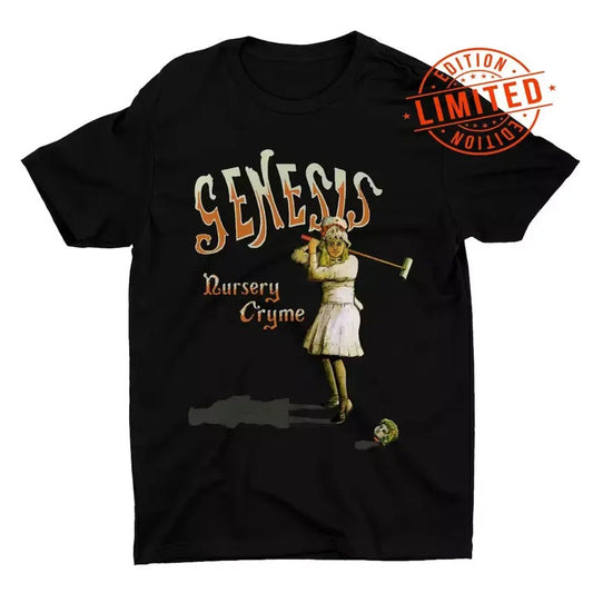 Nursery Cryme Album Genesis Black S-23XL Unisex T-shirt Menswear Top