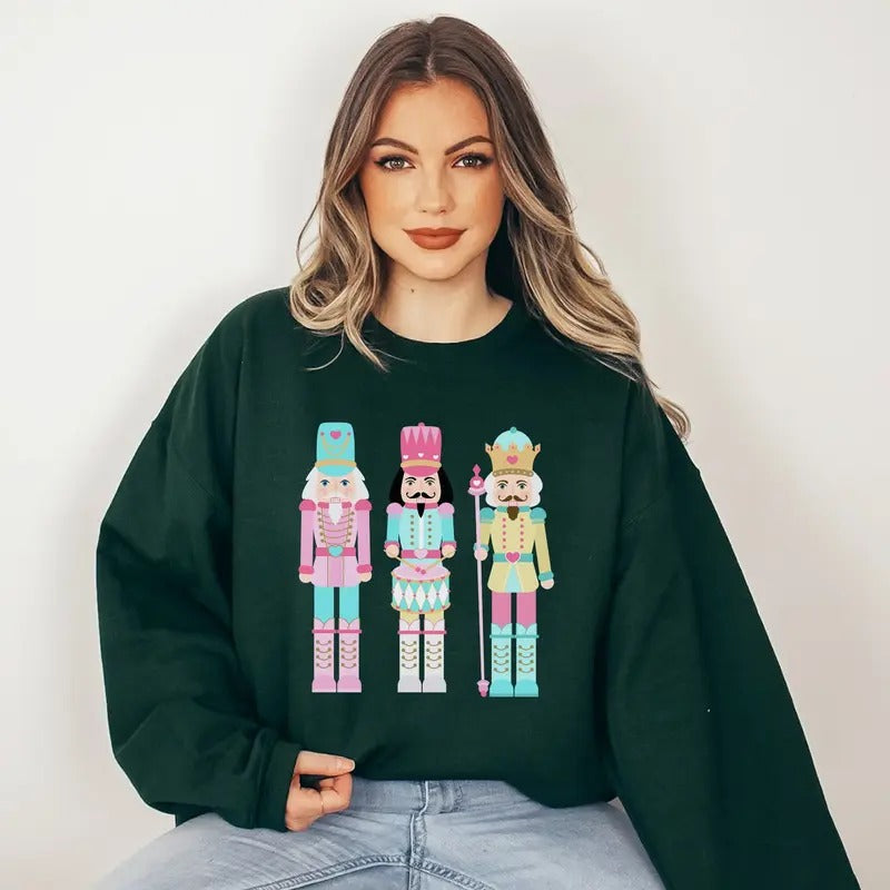 Nutcracker Sweatshirt, Christmas Sweatshirt, Teacher Christmas Shirt, Christmas Sweater, Christmas Family Shirt, Holiday Sweater Xmas Gift