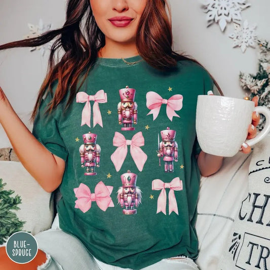 Nutcracker Tree Shirt, Nutcracker Christmas Holiday Shirt, Ballet Rocking Horse Sugar Plum Fairy Russian Shirt