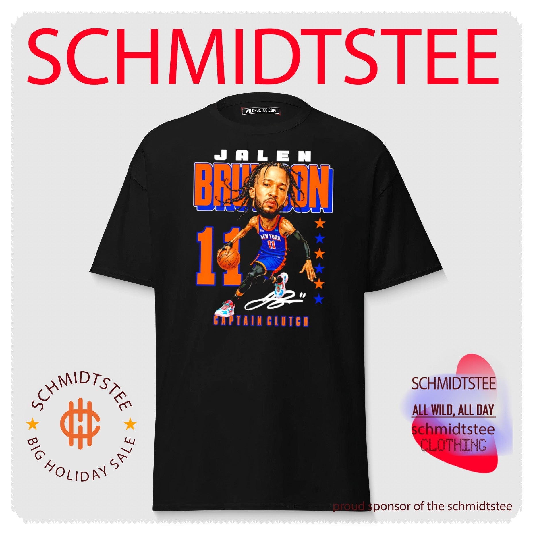Ny Knicks Jalen Brunson Captain Clutch caricature shirt