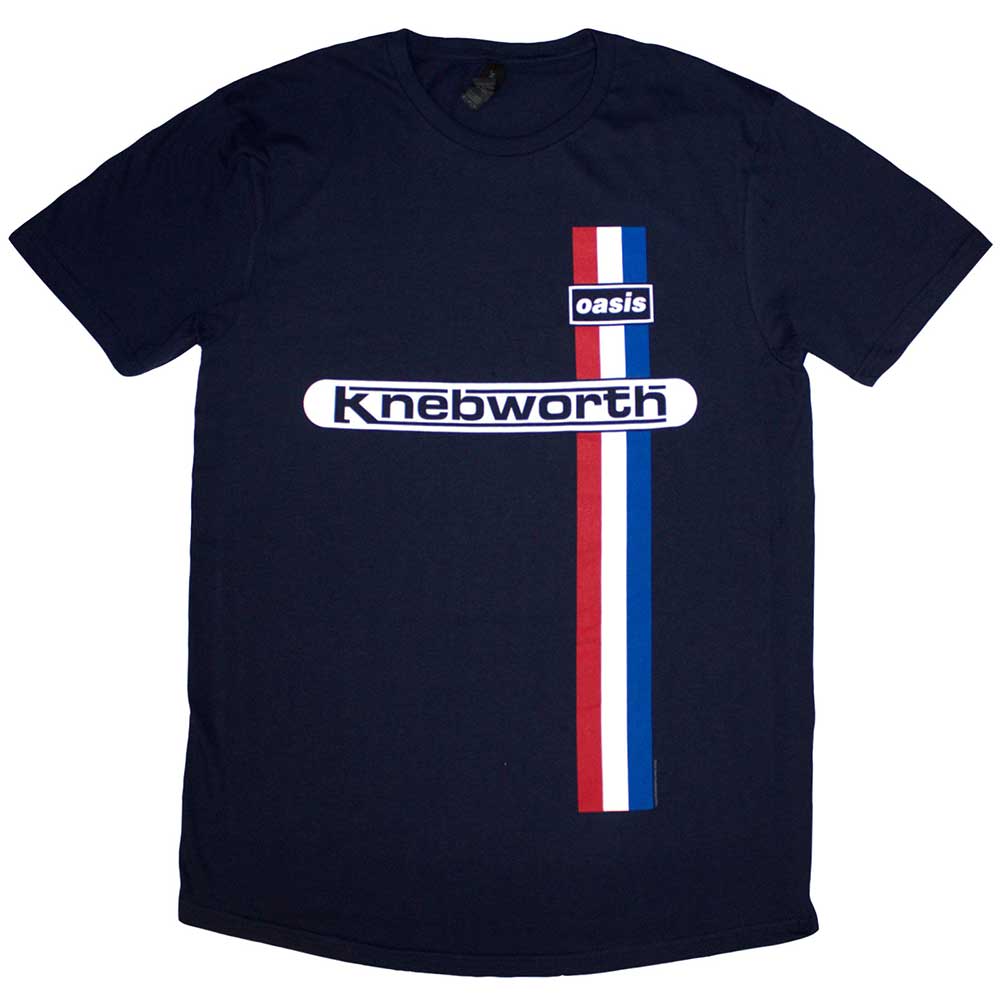 Oasis Unisex T-shirt , Knebworth Vertical Stripe Hoodie, Sweatshirt | CoreVibeTees.com (Image 1)