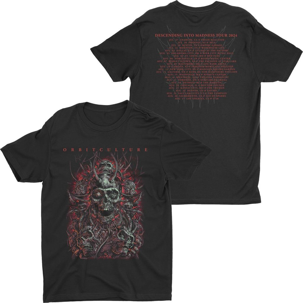 Orbit Culture - 2024 Descending Into Madness Red Mechanic Tour t-shirt Hoodie, Sweatshirt | CoreVibeTees.com (Image 1)
