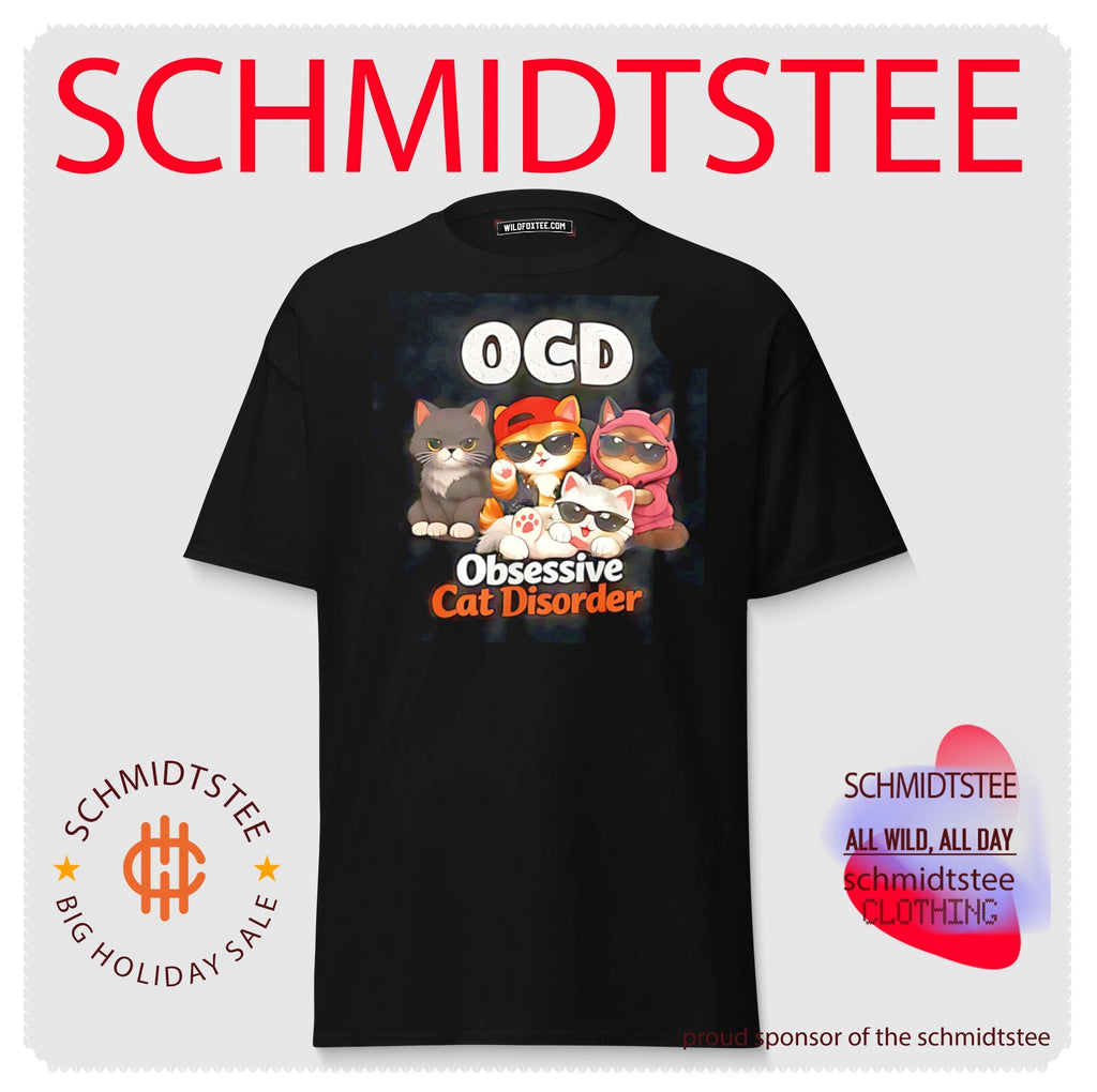 OCD obsessive cat disorder illustration shirt