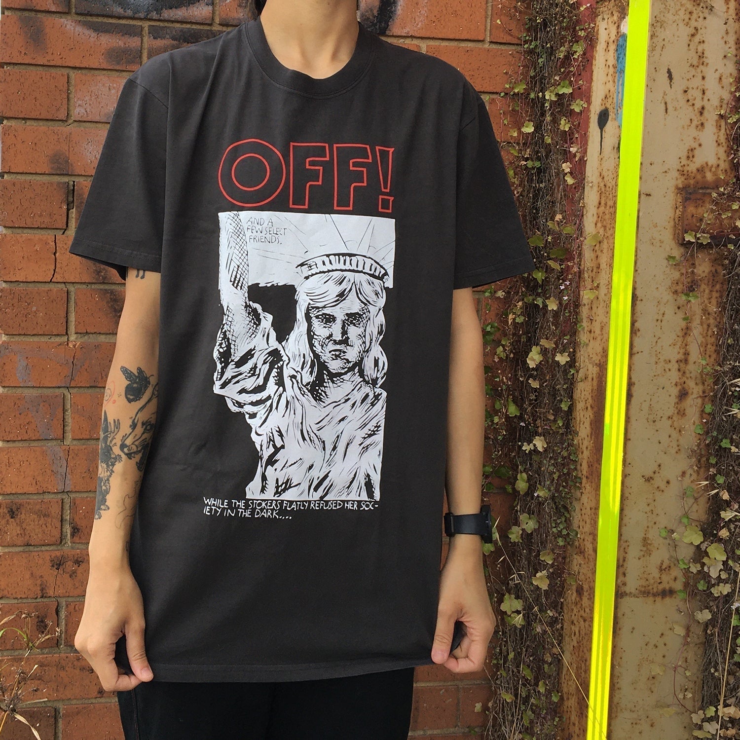 Liberty T-Shirt (Faded Black) Hoodie, Sweatshirt | CoreVibeTees.com (Image 2)