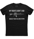 My Rights Don't End Where Your Feelings Begin Gun T-Shirt (O) Hoodie, Sweatshirt | CoreVibeTees.com (Image 1)