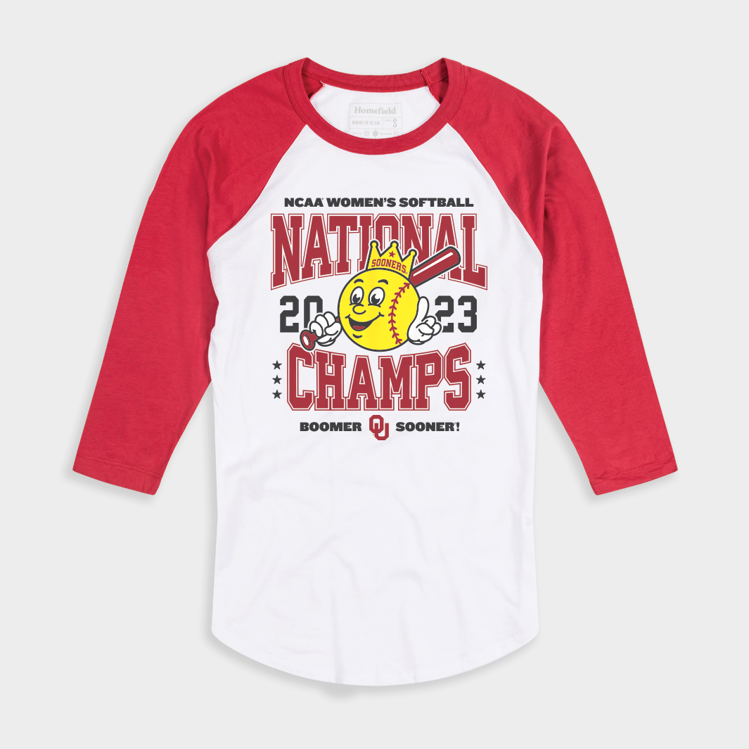 Oklahoma 2023 Softball WCWS Champions Baseball Tee Style001 Hoodie, Sweatshirt | CoreVibeTees.com