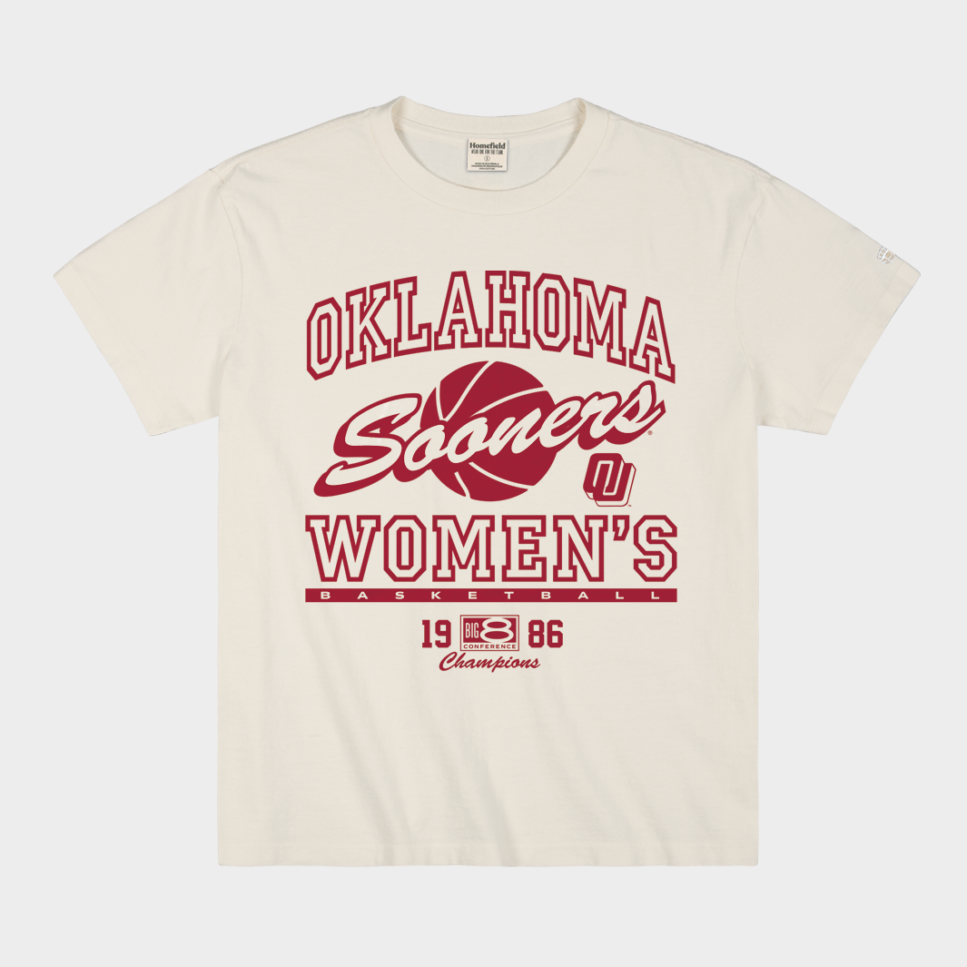 Oklahoma Women's Basketball 1986 Big 8 Champs Heavyweight Tee Style001 Hoodie, Sweatshirt | CoreVibeTees.com