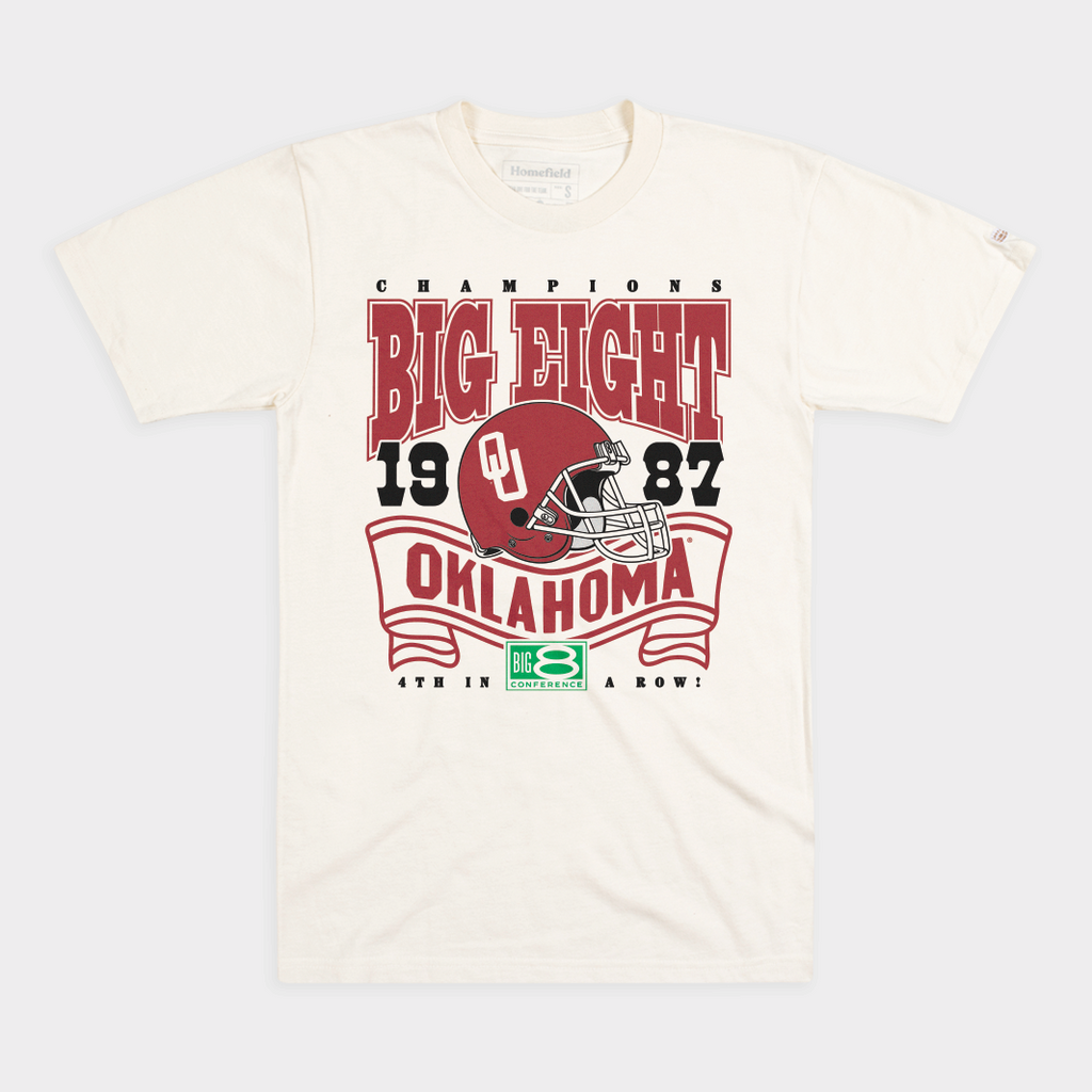 Oklahoma Sooners Football 1987 Big 8 Champs Tee Hoodie, Sweatshirt | CoreVibeTees.com