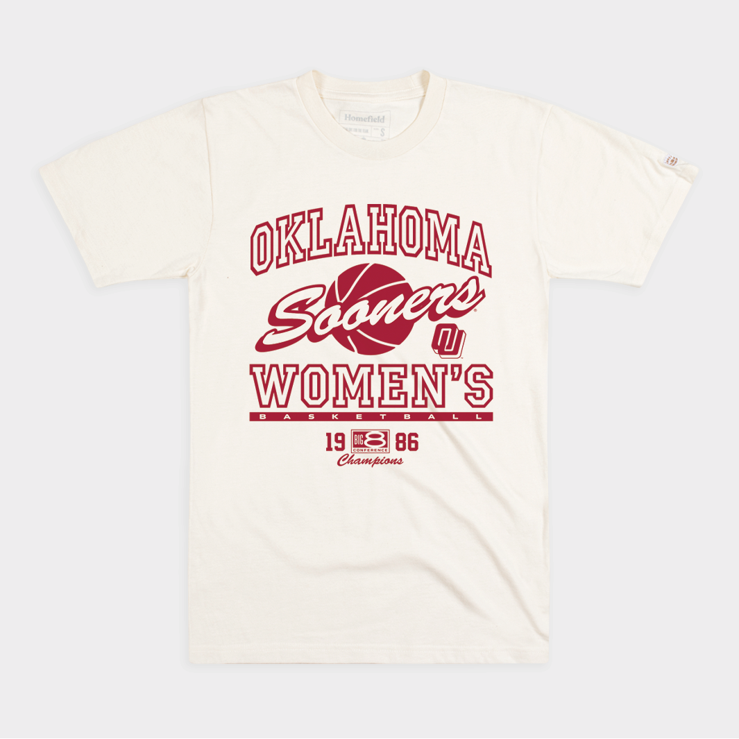 Oklahoma Women's Basketball 1986 Big 8 Champs Tee Style001 Hoodie, Sweatshirt | CoreVibeTees.com