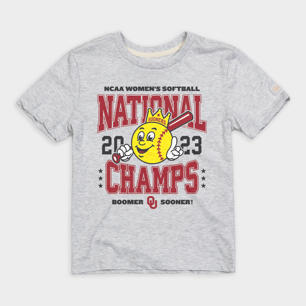 Oklahoma 2023 Softball WCWS Champions Youth Tee Hoodie, Sweatshirt | CoreVibeTees.com
