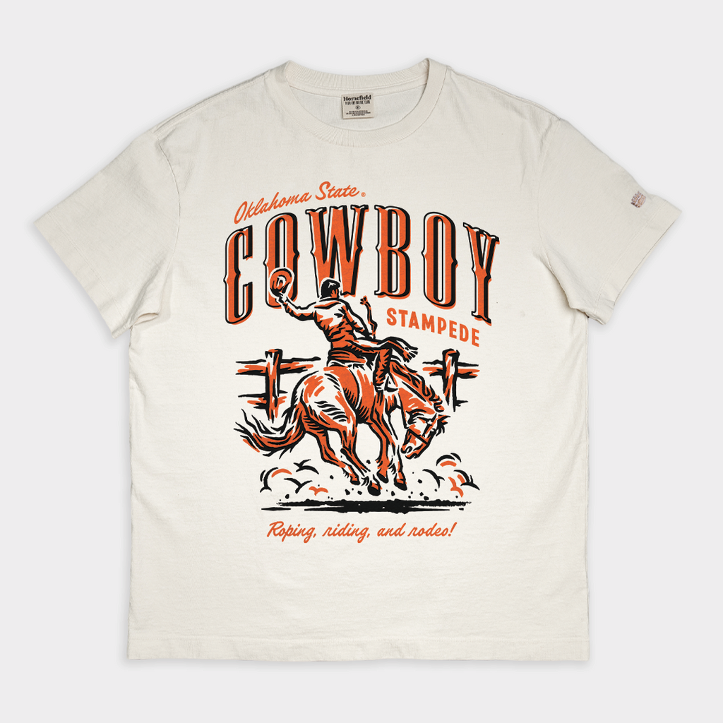 Oklahoma State Cowboy Stampede Vintage Heavyweight Tee Style001 Hoodie, Sweatshirt | CoreVibeTees.com (Image 1)