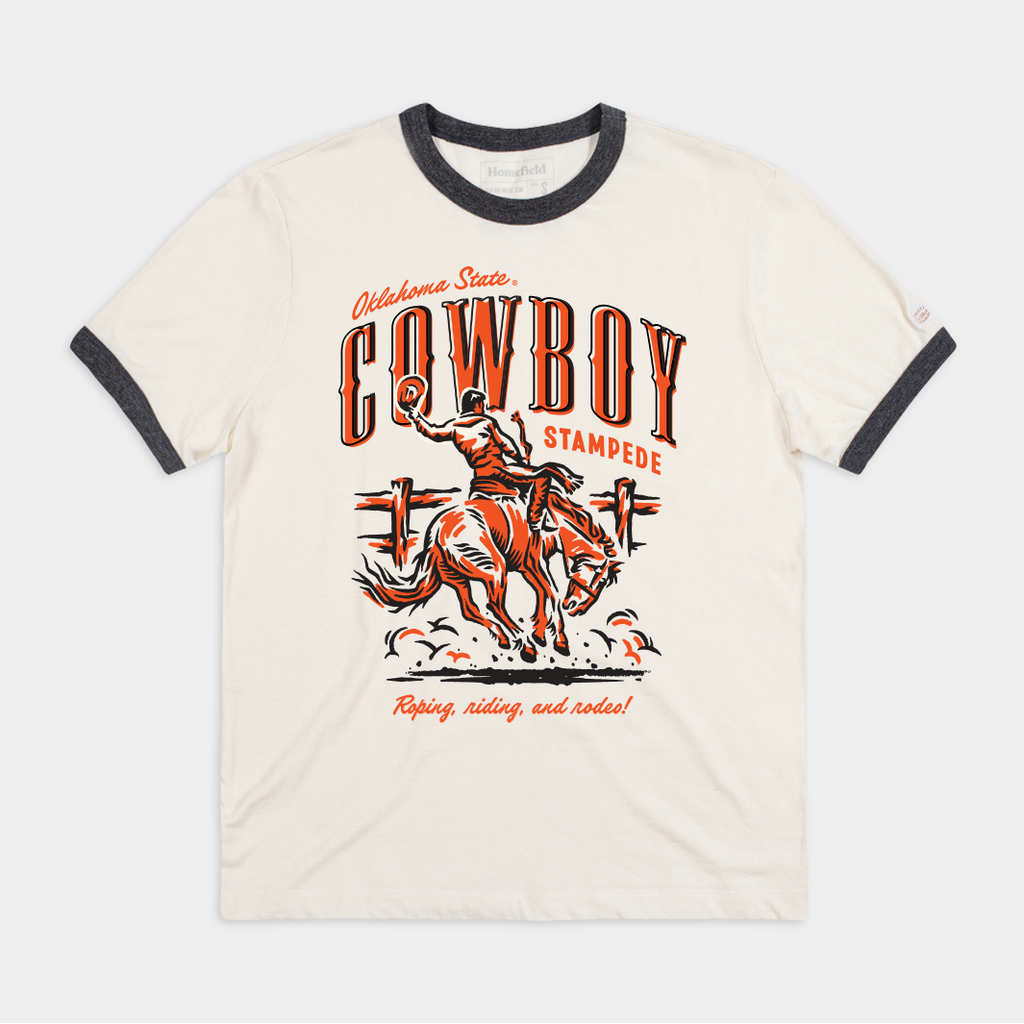 Oklahoma State Cowboy Stampede Ringer Tee Style001 Hoodie, Sweatshirt | CoreVibeTees.com (Image 1)